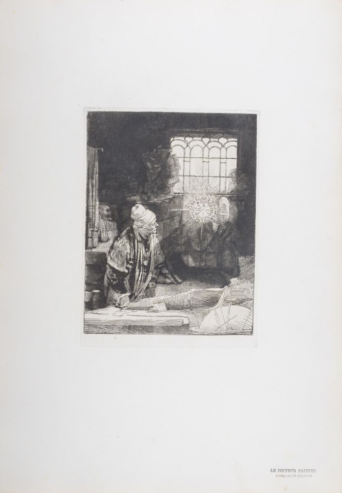 Фототипия Rembrandt - Le Docteur Faustus