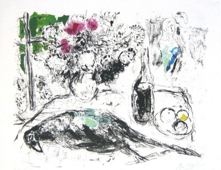 Литография Chagall - Le faisan