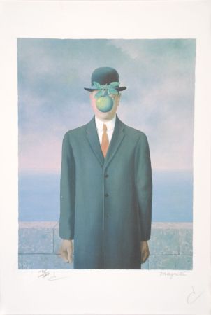 Литография Magritte - Le Fils de l’Homme - The Son of Man