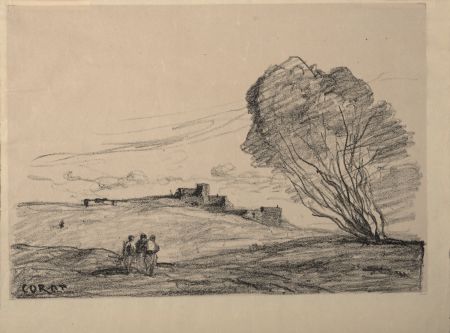 Литография Corot - Le Fort détaché, 1874