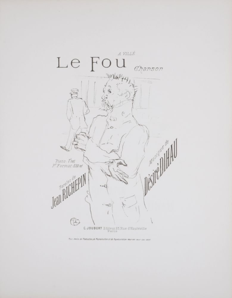 Литография Toulouse-Lautrec - Le Fou, 1895
