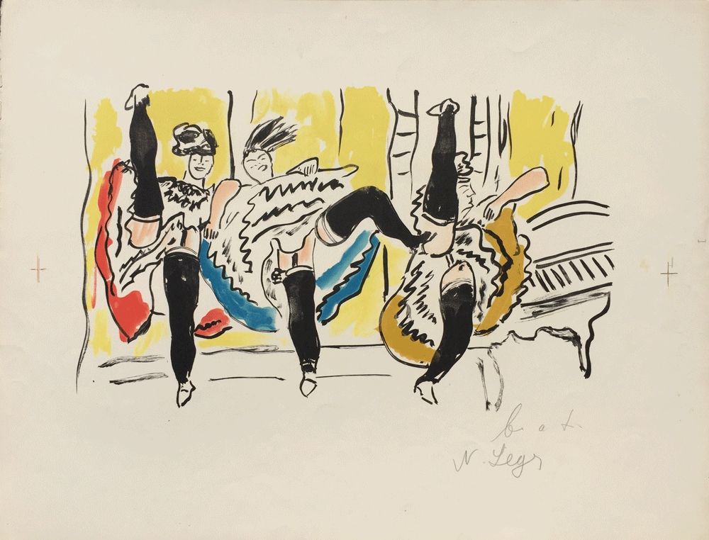 Литография Leger - Le French Cancan – La Ville Series