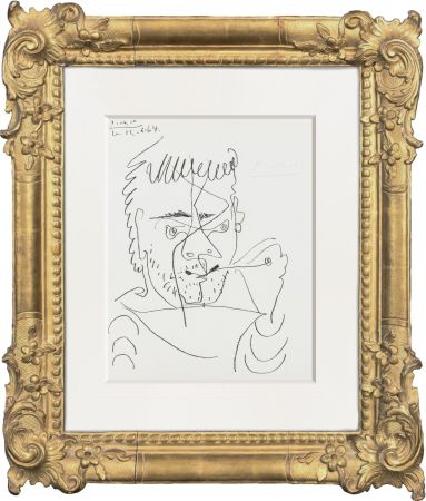 Литография Picasso - Le Fumeur, Hommage à Henry-Daniel Kahnweiler