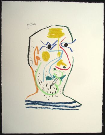 Сериграфия Picasso - Le gout du bonheur  15, Fumeur 1