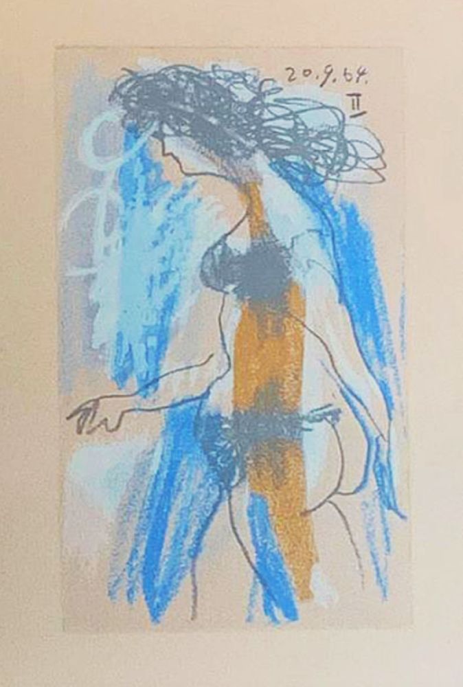 Литография Picasso (After) - Le Goût du Bonheur - Nu féminin debout (1964)