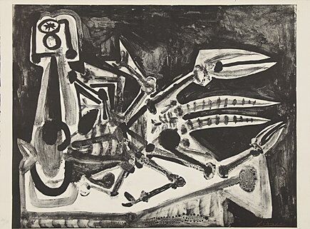 Литография Picasso - Le homard (Der Hummer)