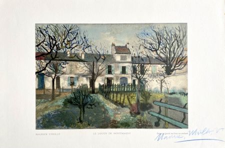 Гравюра На Дереве Utrillo - Le Jardin de Montmagny