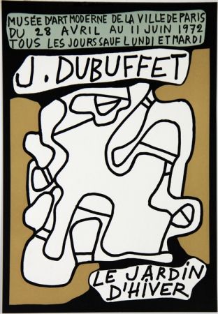 Литография Dubuffet - Le Jardin D'Hiver Musee d'Art Moderne de Paris 