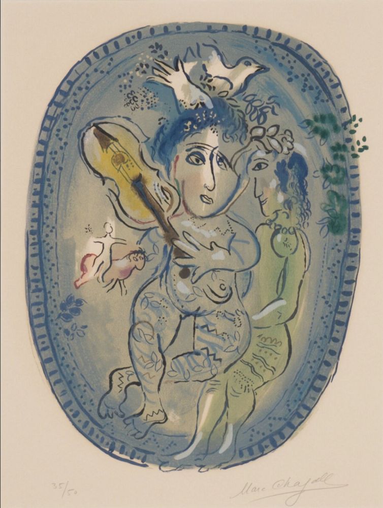 Литография Chagall - Le Jeu