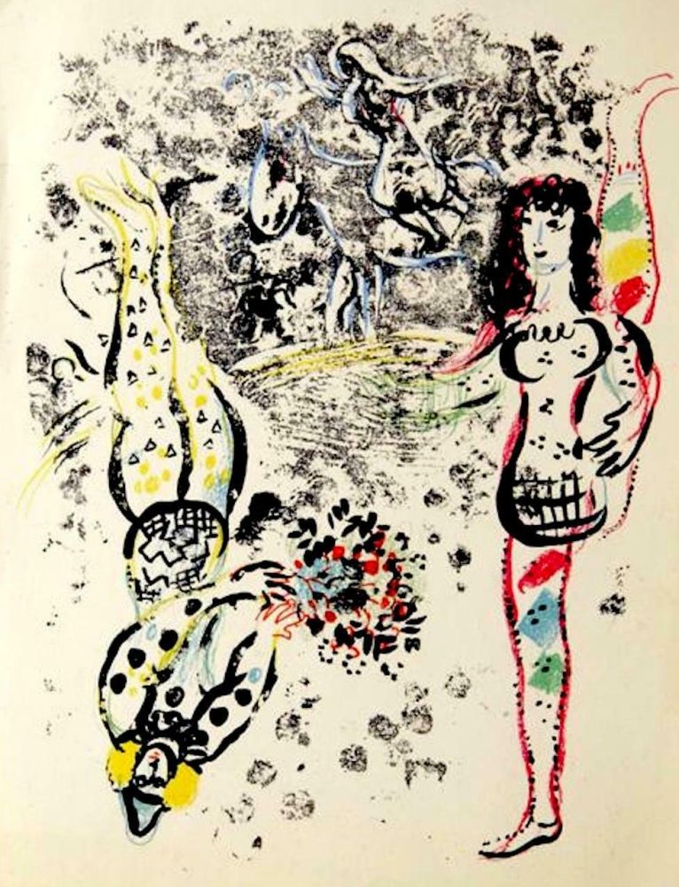 Литография Chagall - Le Jeu des Acrobates