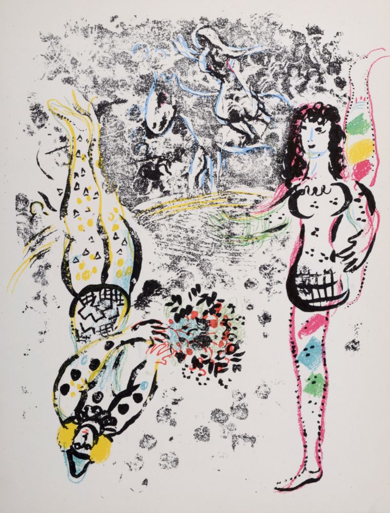 Литография Chagall - Le Jeu des Acrobates, 1963