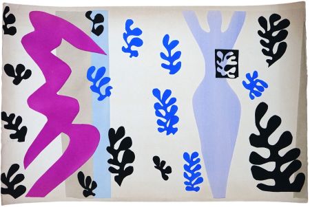 Трафарет Matisse - LE LANCEUR DE COUTEAU - JAZZ -Pochoir original de l'album à 100 exemplaires (1947)