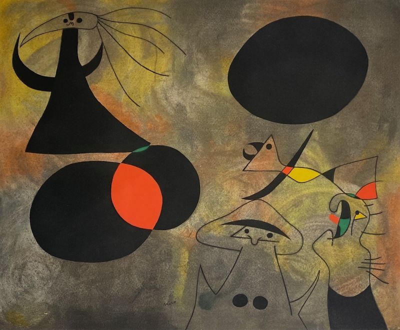 Трафарет Miró - Le lever du soleil (Constellations) 