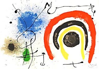 Литография Miró - Le lezard aux plumes d'or