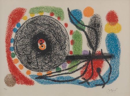 Литография Miró - Le Lezard aux plumes d'or