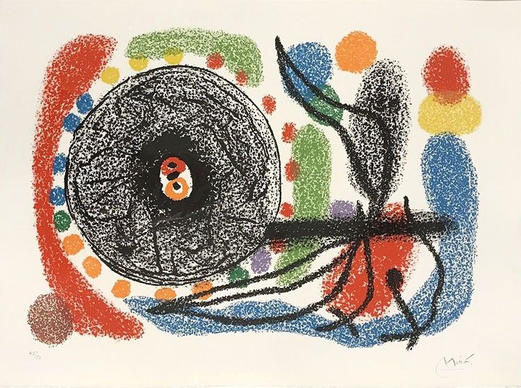 Литография Miró - Le Lezard aux plumes d’or (The Lizard with Golden Feathers), Pl. 10