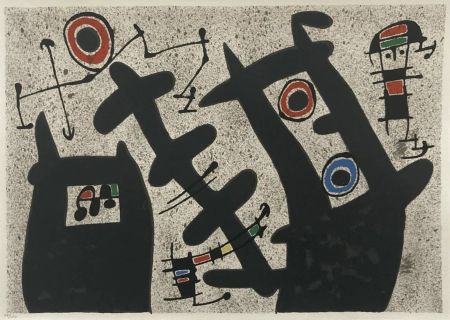 Литография Miró - Le Lezard aux Plumes d'Ord 3