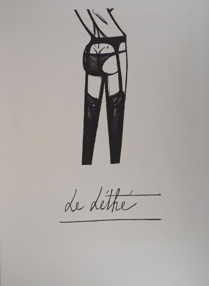 Литография Buffet - Le Léthé, les jarretelles