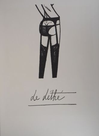 Литография Buffet - Le Léthé, les jarretelles