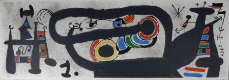 Литография Miró - Le Lézard aux plumes d'or #5, 1971