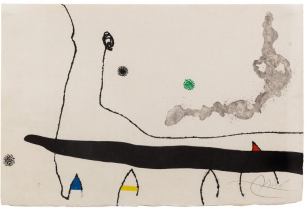 Офорт И Аквитанта Miró - Le Marteau sans maître: one plate