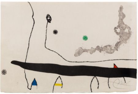 Офорт И Аквитанта Miró - Le Marteau sans maître: one plate