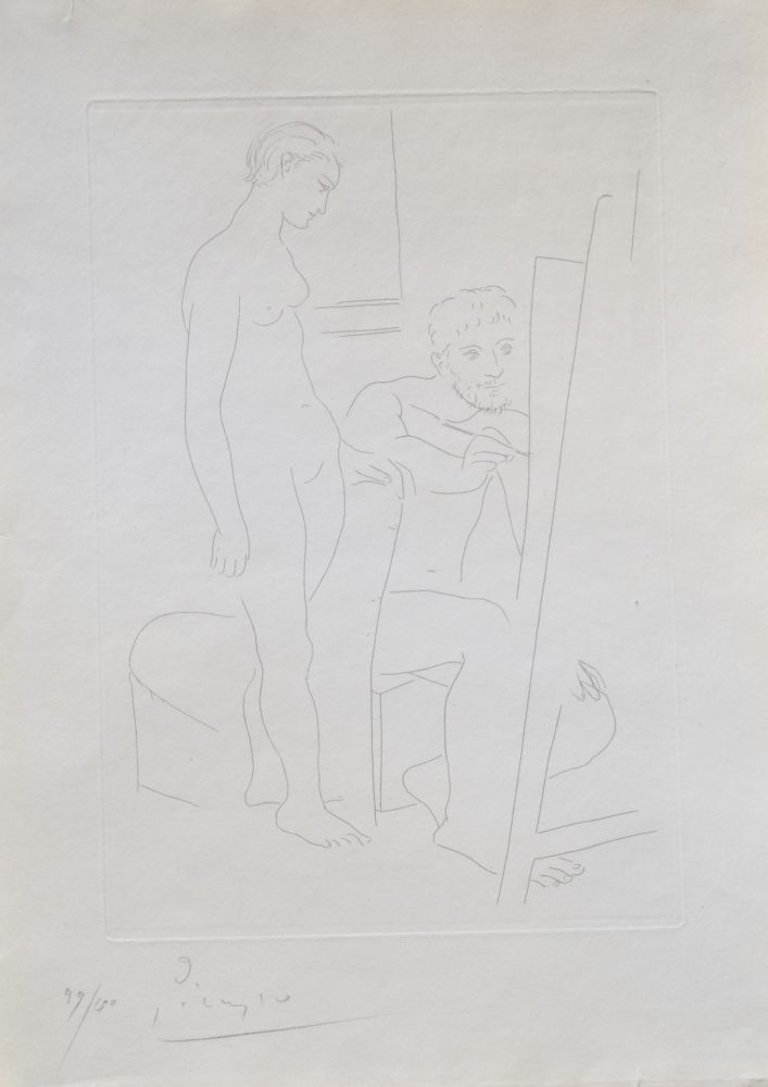 Гравюра Picasso - Le Modele Nu (B78)