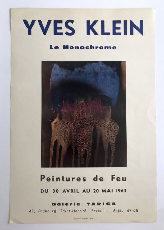 Афиша Klein - Le monochrome Peintures de feu / Galerie Tarica