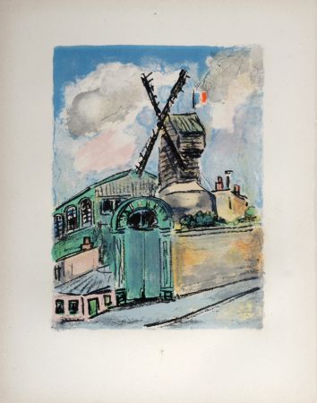 Литография Van Dongen - Le Moulin de la Galette avant 1914, 1949