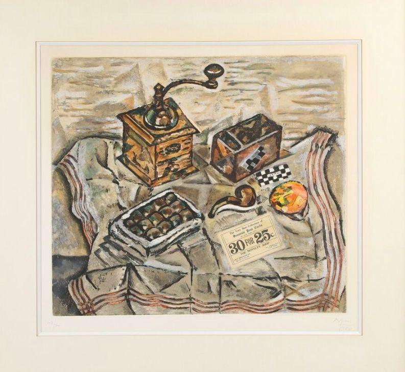Офорт И Аквитанта Miró - Le moulin à café, 1954