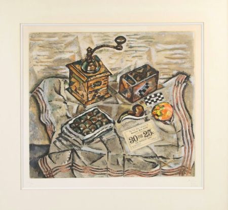 Офорт И Аквитанта Miró - Le moulin à café, 1954