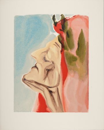 Гравюра На Дереве Dali - Le Nouveau Doute de Dante, 1963