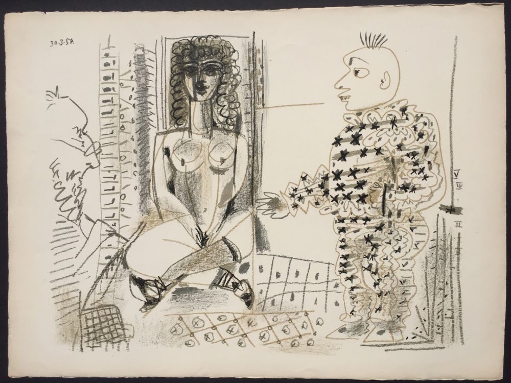 Литография Picasso - Le Peintre et son Modele (B 765)