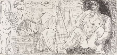 Гравюра Picasso - Le Peintre et son Modèle