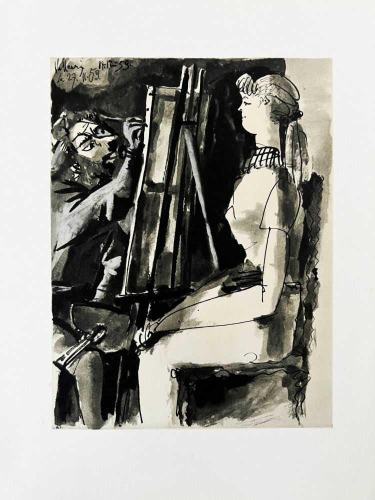 Литография Picasso - Le Peintre et son Modèle I