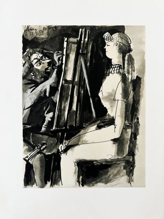 Литография Picasso - Le Peintre et son Modèle I