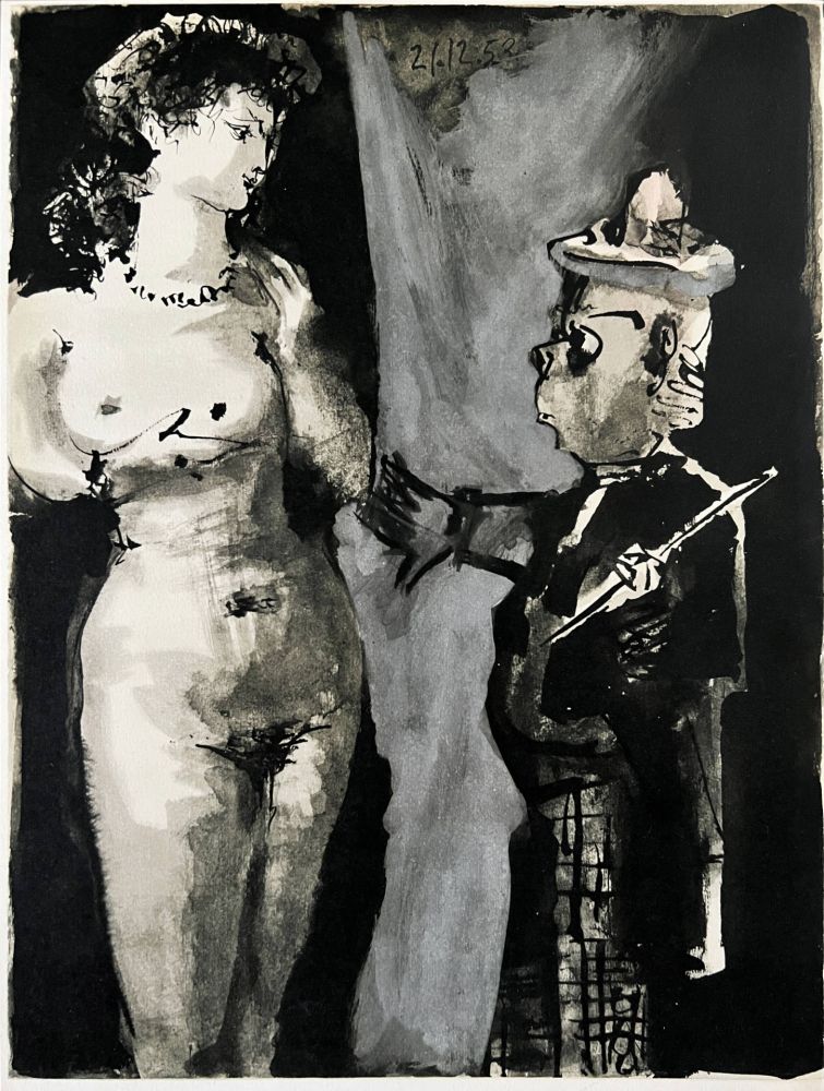 Литография Picasso - Le Peintre et son Modèle II
