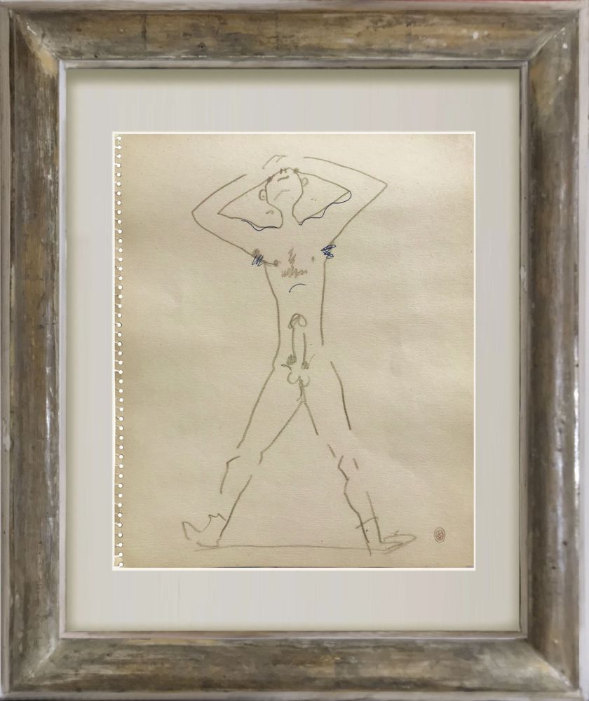 Нет Никаких Технических Cocteau - Le penseur nocturne Original drawing on paper