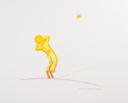 Литография Saint-Exupéry - Le Petit Prince endormi