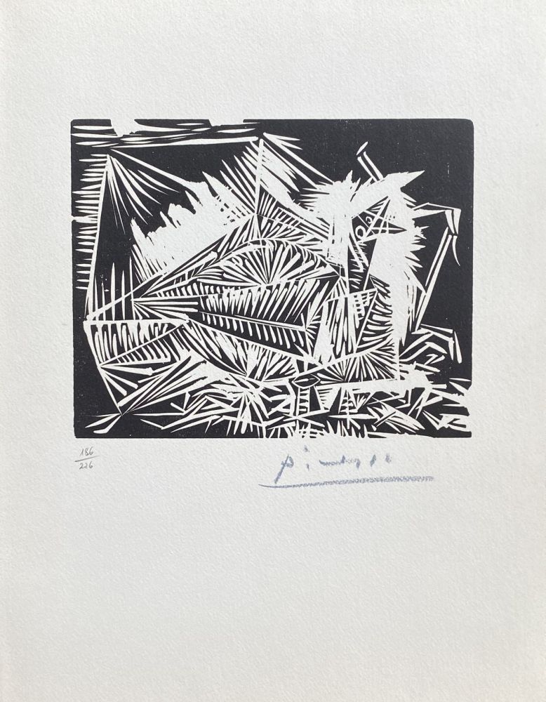 Линогравюра Picasso - Le Pigeonneau