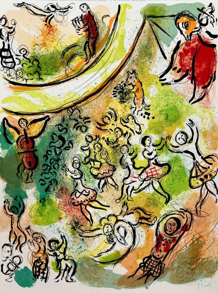 Литография Chagall - Le Plafond de l'Opéra de Paris