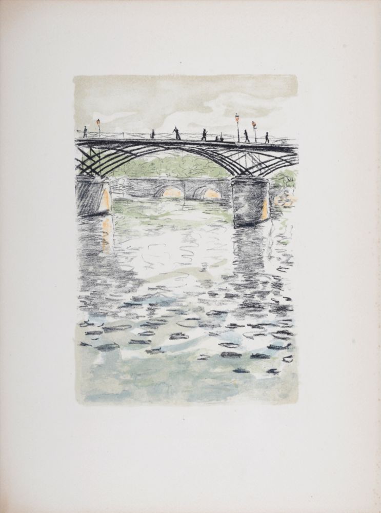 Литография Marquet - Le Pont des Arts, 1950