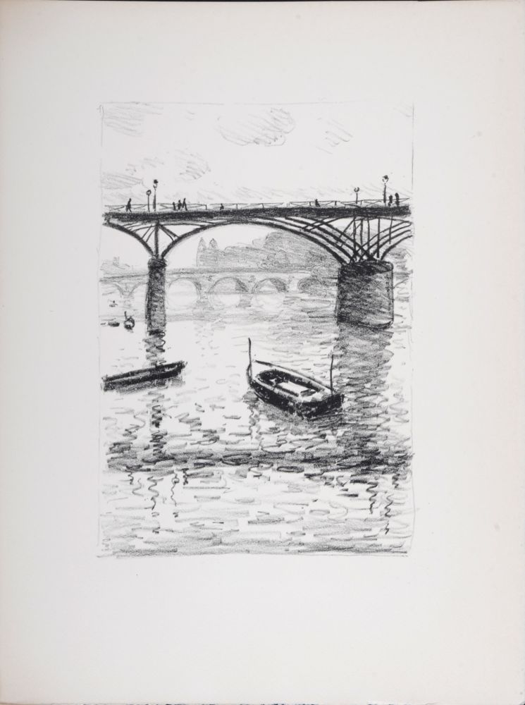 Литография Marquet - Le Pont des Arts #2 - Rhapsodie Parisienne, 1950