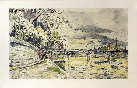 Литография Signac - Le Pont des Arts, Automne (Paris)