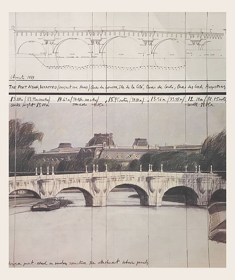 Гашение Christo - Le Pont neuf emballé