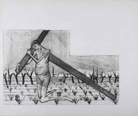 Офорт И Аквитанта Buffet - Le Portement de Croix, La Passion du Christ
