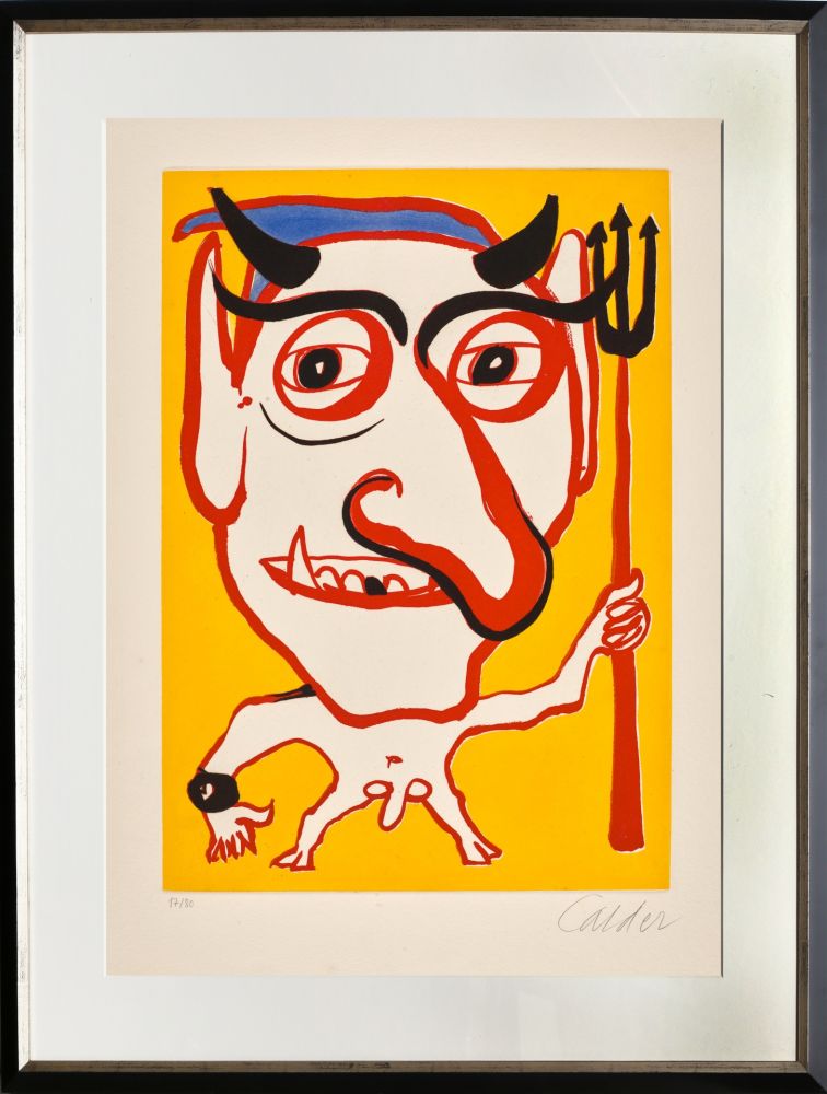 Акватинта Calder - Le Portrait de Constantin (Devil)