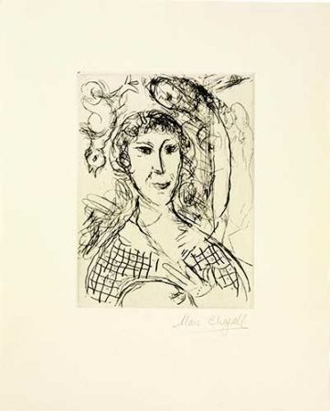 Гравюра Chagall - Le portrait du peintre