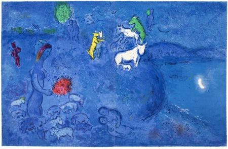 Литография Chagall - LE PRINTEMPS (Daphnis et Chloé - 1961)