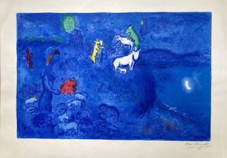 Литография Chagall - LE PRINTEMPS. Épreuve signée (Daphnis & Chloé - 1961)